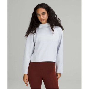 Lululemon AirWrap Modal Pullover Hoodie Alpine White Womens Size 10